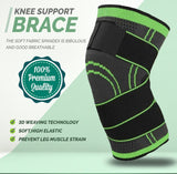 Knee Support Brace - Arthritis Pain, Injury Recovery, Running, Workout (Single)