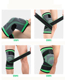 Knee Support Sleeve Adjustable Strap - Arthritis Pain, Injury Recovery, Running, Workout