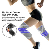 Knee Support Sleeve Adjustable Strap - Arthritis Pain, Injury Recovery, Running, Workout