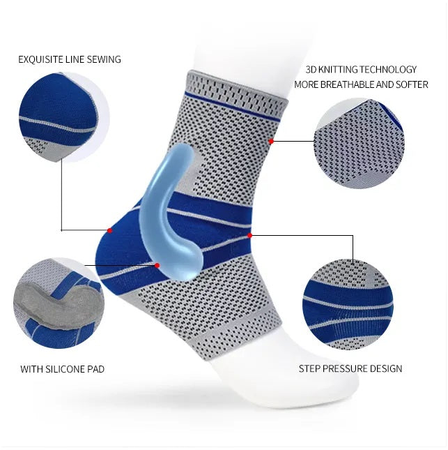 Knee Support Sleeve Adjustable Strap - Arthritis Pain, Injury Recovery ...