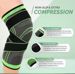 Knee Support Sleeve Adjustable Strap - Arthritis Pain, Injury Recovery, Running, Workout