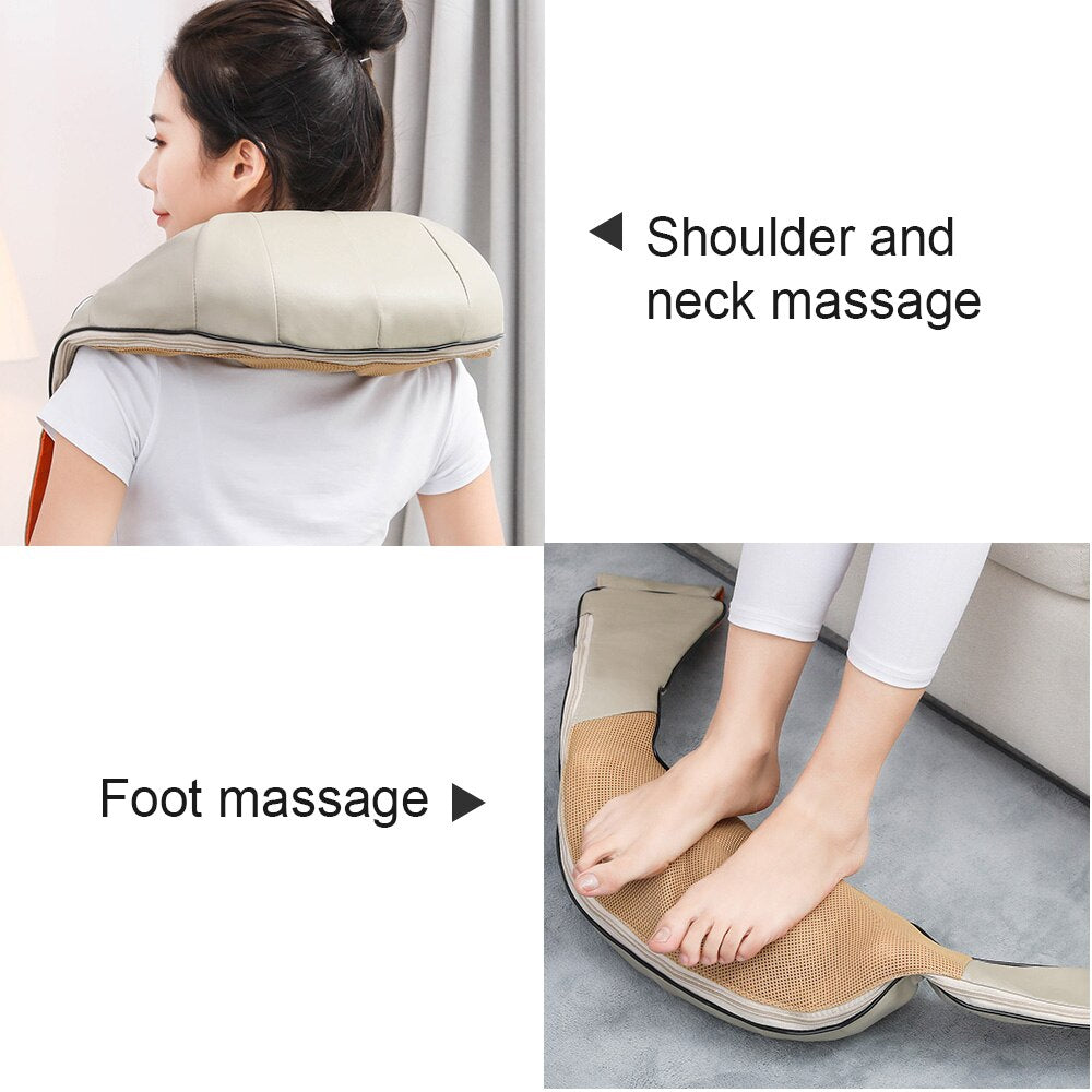 Foreverlily Neck Massager, Dual Heat Settings, For Massage Of Neck,  Shoulders, Waist, Back, Legs, And More