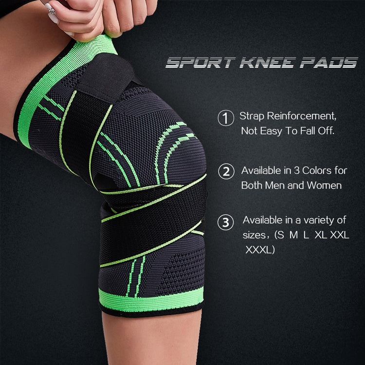 Sports Knee Pads  Sleeve Support Braces Elastic Nylon Sport Compression