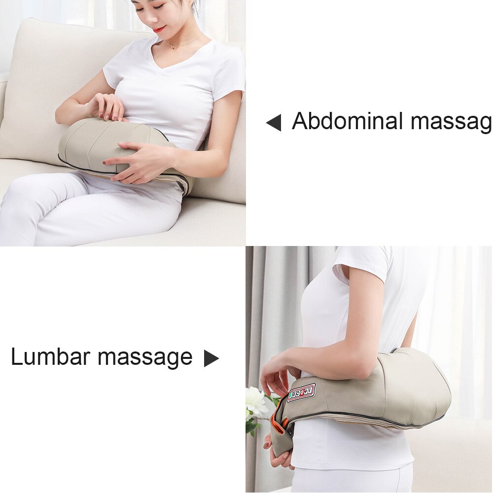 Low frequency pulse lumbar spine massager home physiotherapy waist support  heating waist and abdomen kneading massager